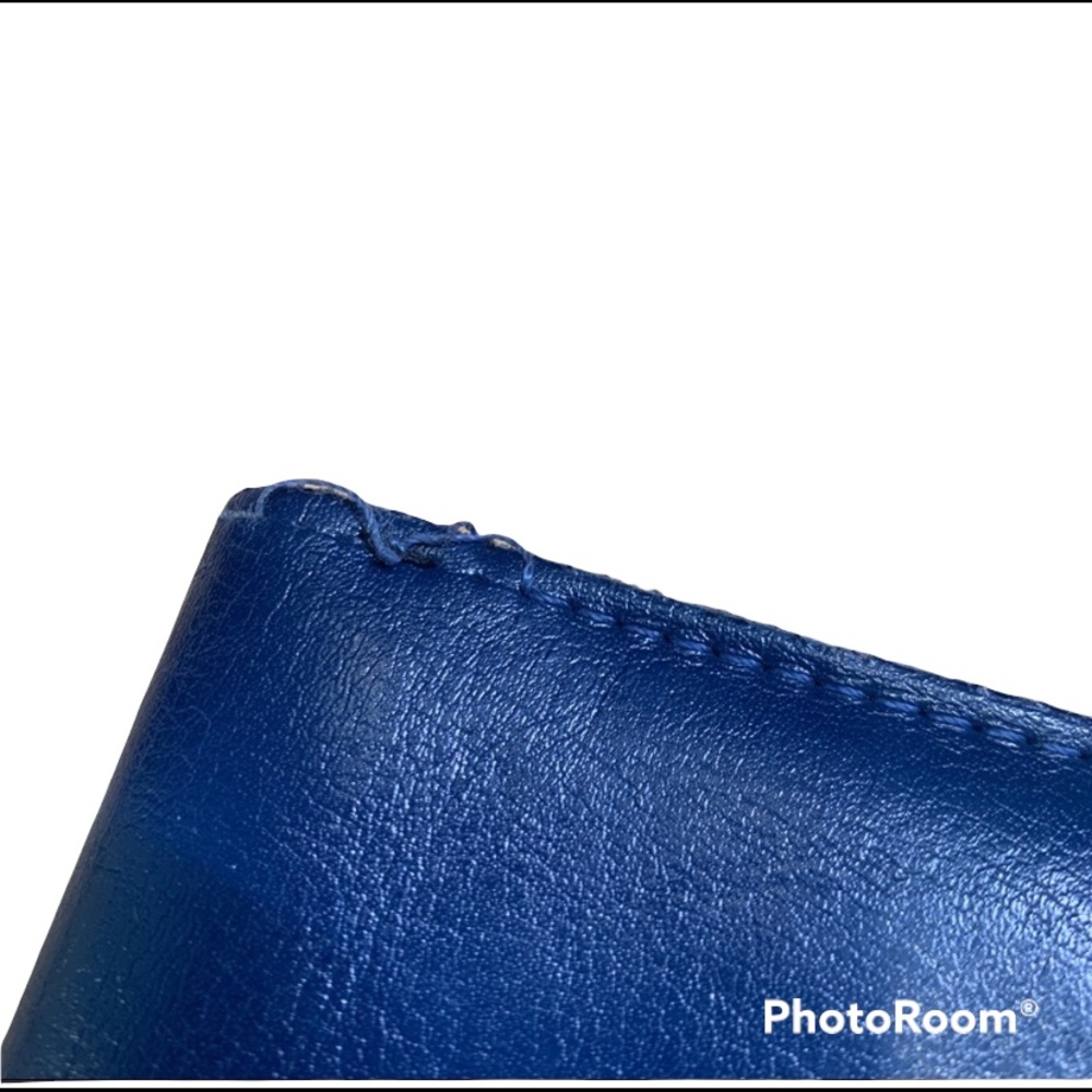 Blue Leather Wallet - Picture 6 of 7